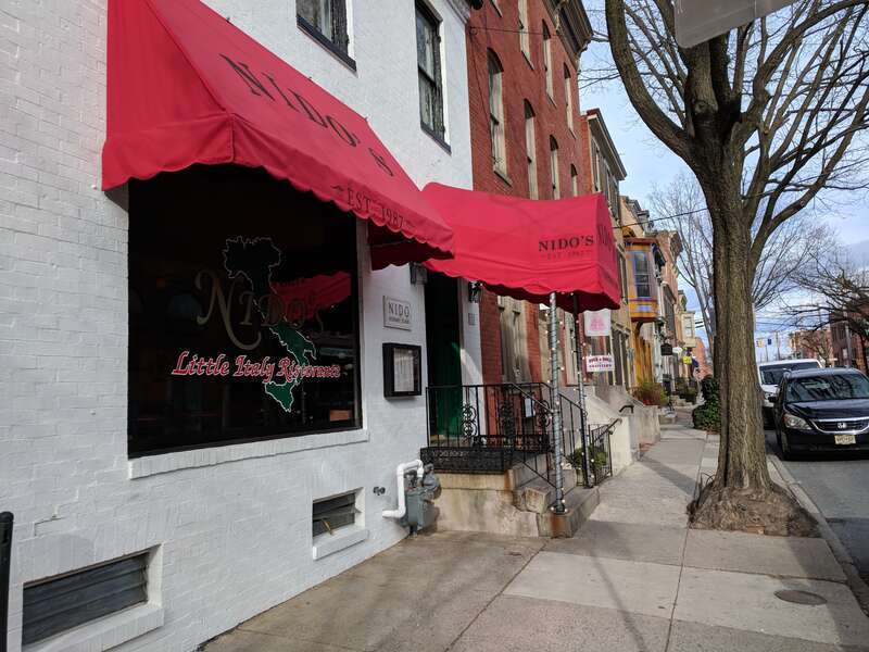 Nido's Little Italy Ristorante, an Italian restaurant in Downtown Frederick, Frederick, Frederick County, Maryland.