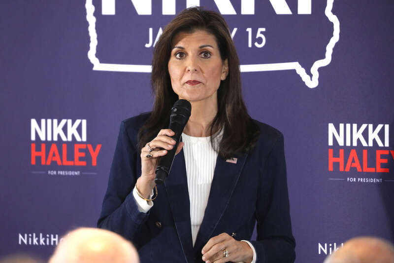 Former United Nations Ambassador Nikki Haley speaking with supporters at a campaign rally at Toast in Ankeny, Iowa.

Please attribute to Gage Skidmore if used elsewhere.
