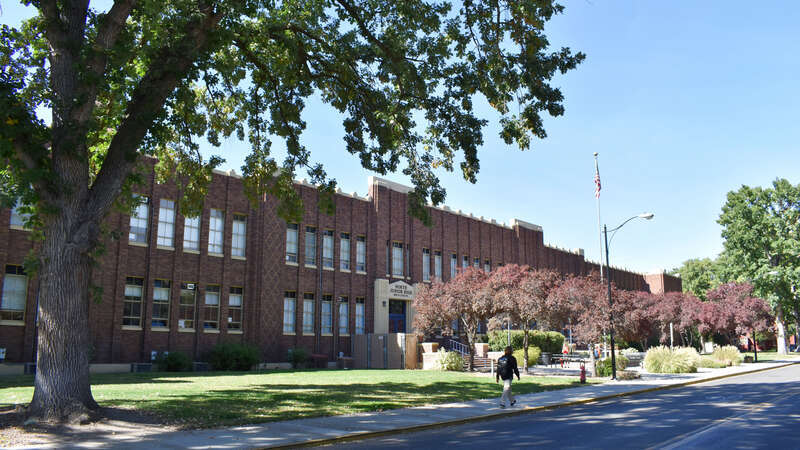 North Junior High School, formerly known as Boise Junior High School (1937), in Boise, Idaho, was designed by w:Tourtellotte &amp;amp; Hummel and constructed with funds provided by the w:Works Progress Administration.