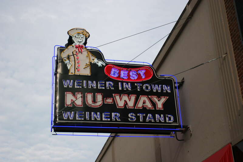 They say it's the best Weiner in town, but I just loved the sign.  Taken in downtown, Macon, GA.