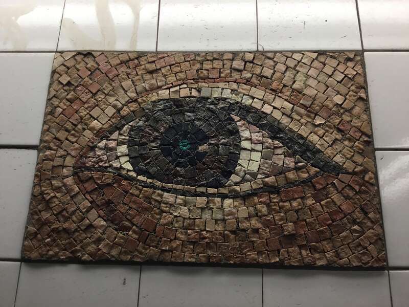 Oculus eyes in the Chambers Street Station