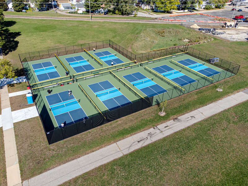 Pickleball court in La Crosse, Wisconsin