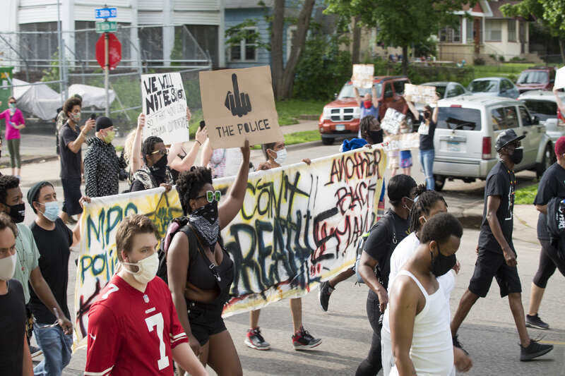 Minneapolis, Minnesota
May 26, 2020
Thousands gathered on foot and in cars in south Minneapolis to protest against police violence and call for justice for George Floyd. On May 25, Minneapolis Police officers arrested George Floyd, handcuffed him,