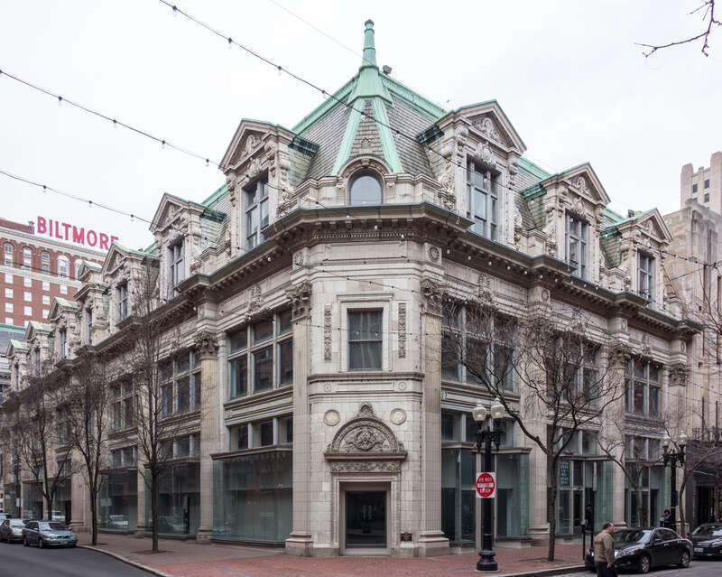 Providence Journal Building, Providence, RI. 203 Westminster St. (northeast corner of Eddy St.). Peabody and Stearns, 1906. &quot;one of Providence's best early 20th century commercial buildings.&quot;