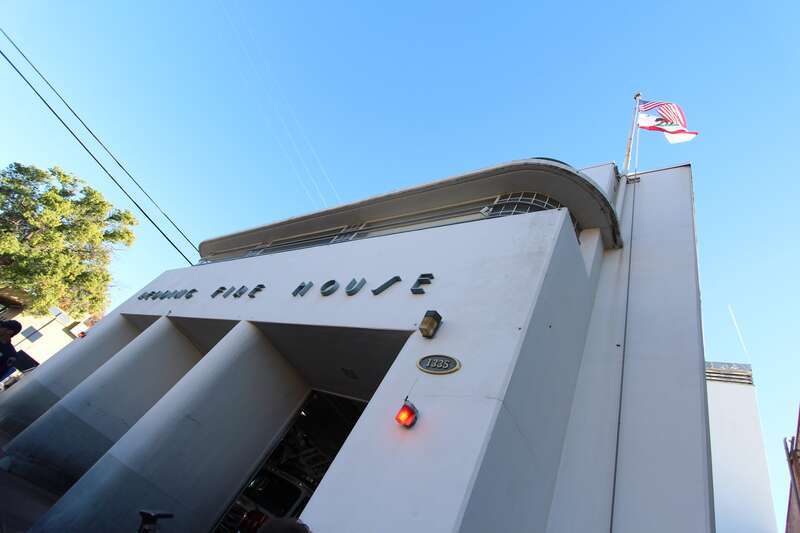 Art Deco Style firehouse built 1939 in Redding CA