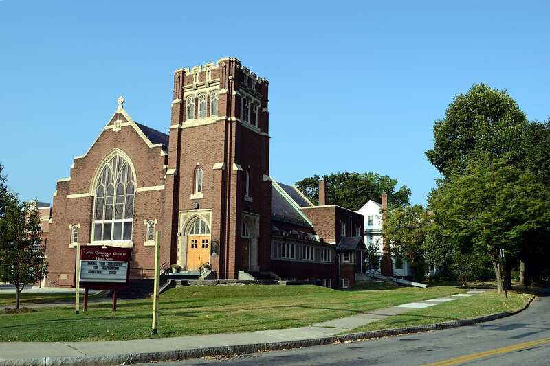 The former South Avenue Baptist Church, now Greek Orthodox Church of the Holy Spirit in the Linden-South Historic District