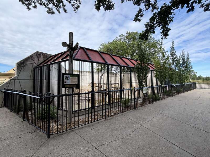 Brown Bear enclosure at the Roosevelt Park Zoo in Minot, North Dakota.