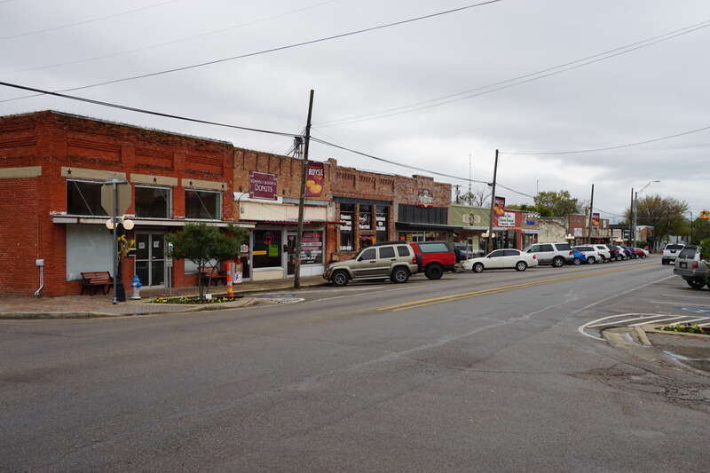 Main Street in Royse City, Texas (United States).