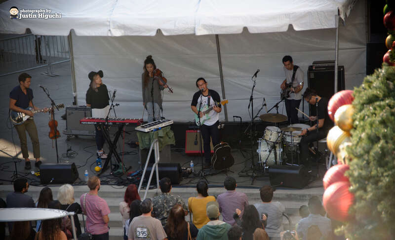 Run River North performing live at the Holidayfest on South Lake Avenue in Pasadena California, on Saturday December 6th, 2014.