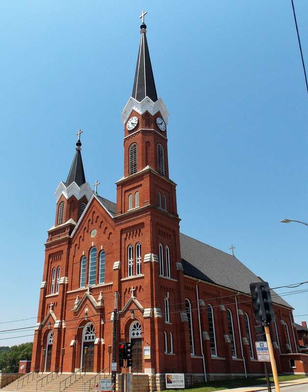 Sacred Heart Catholic Church in Dubuque, Iowa.