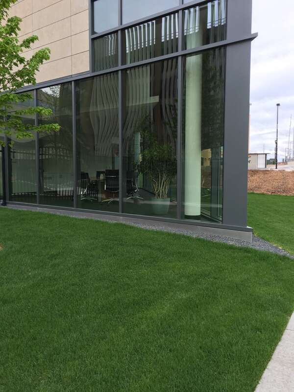 A corner conference room in the new Schreiber Foods building in downtown Green Bay, WI.
