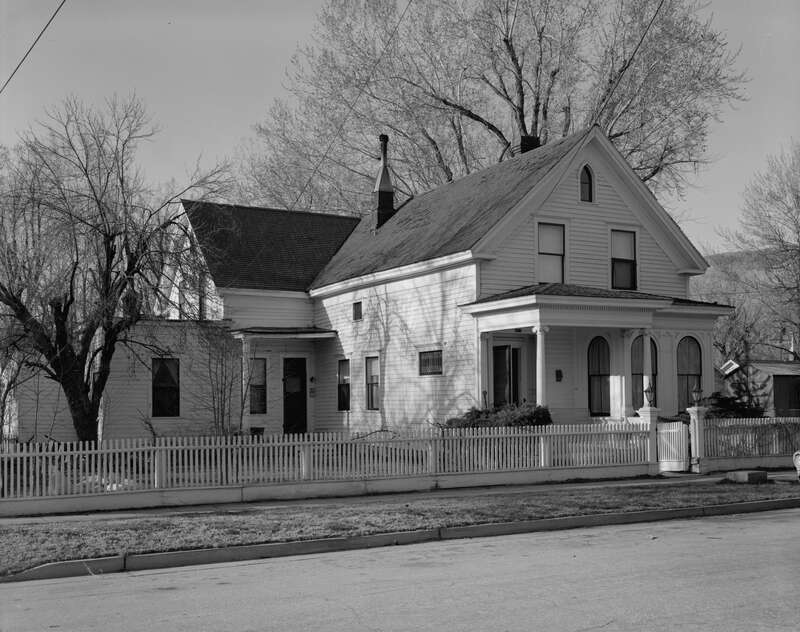 Front of the Sears-Ferris House, located at 311 W. Third Street in Carson City, Nevada, United States.  Built in 1863, it is listed on the National Register of Historic Places.
