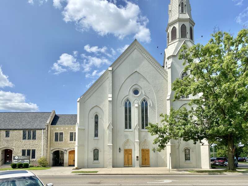 Built in 1868, this Gothic Revival-style church was built to house the congregation of Second Presbyterian Church, one of two presbyterian congregations that occupy buildings a block apart in downtown Newark.  The building features a front and rear