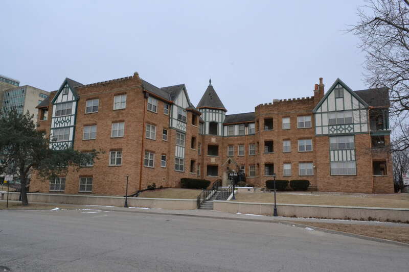 The Senate Apartments in Topeka, Kansas. Part of the Senate and Curtis Court Apartments Historic District