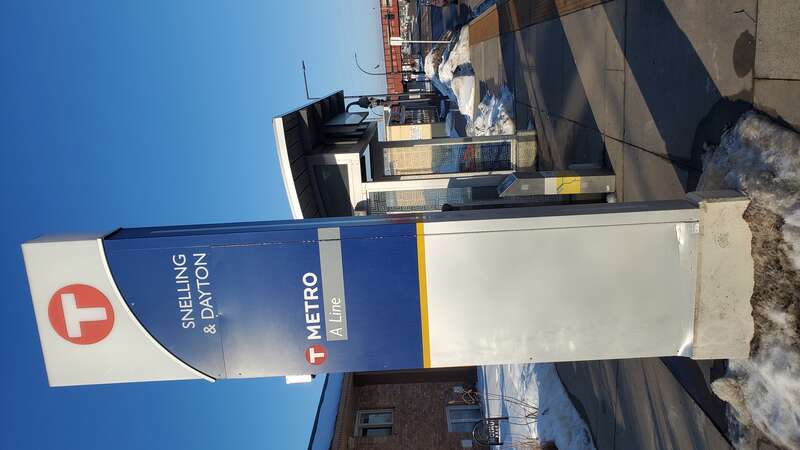 46th Street-bound Snelling &amp;amp; Dayton station on the Metro A Line in Saint Paul, Minnesota.