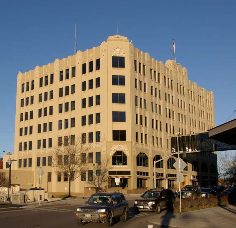 The Spokane City Hall, viewed from the southwest