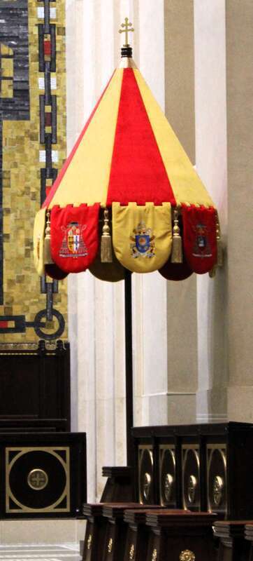 Interior of Cathedral Basilica of St. Peter in Chains in Cincinnati, Ohio.