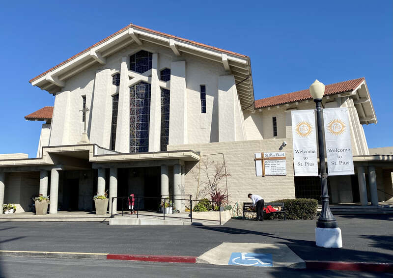St. Pius Catholic Church in Redwood City, California