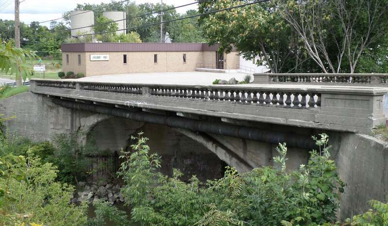 The Second St Bridge over Swartz Creek, located in Flint, MI.