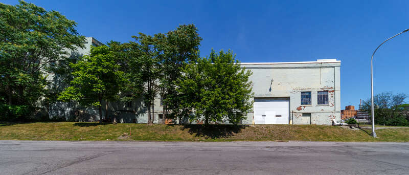 Syracuse Lighting Company, 311 Genant Dr, Syracuse NY. This is the rear of the building (N. Clinton Street facade).