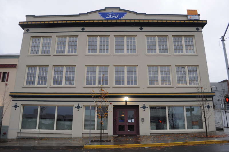 Ford Building (Manley-Thompson Ford Agency) 1302-1306 Fawcett Avenue, Tacoma, Washington, USA. In 1931 this was combined with the adjacent Auditorium Dance Hall to form the Crescent Ballroom.