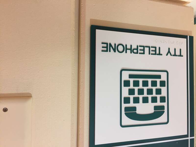 This telephone sign is displayed in a Southern, New Hampshire hospital.