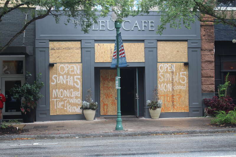 boarded up pre Irma, Valdosta, Lowndes County, Georgia