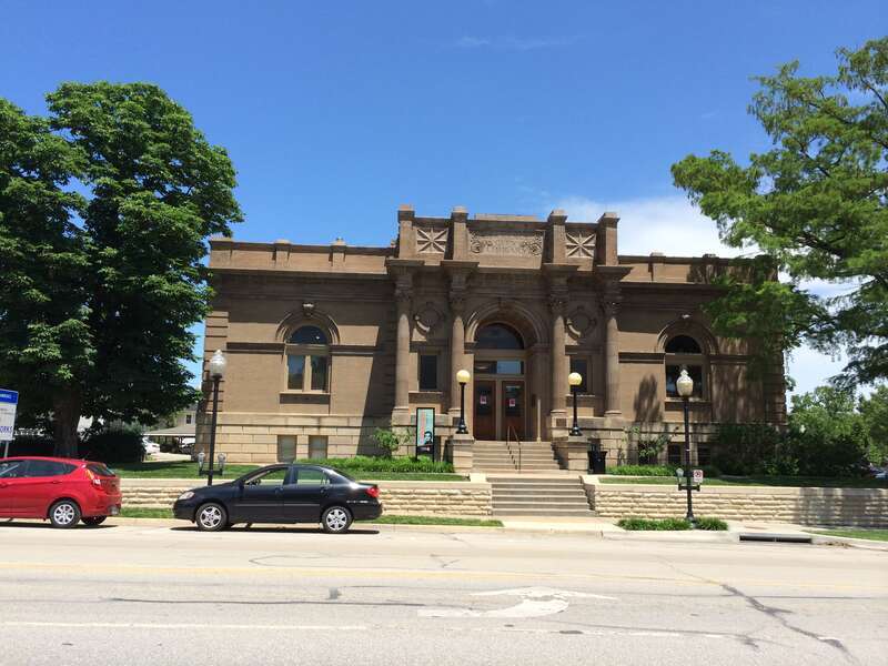 A building in Lawrence Kansas that was once a Library