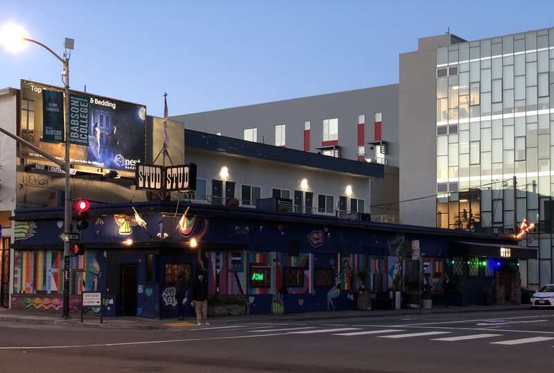 The Stud is a historic gay bar at 9th St and Harrison St in South of Market, San Francisco.