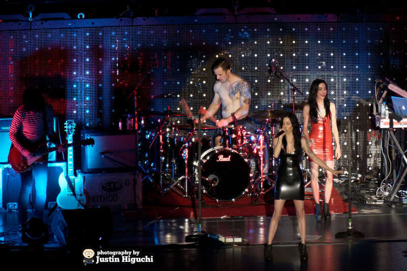 The Veronicas performing live at The Forum in Inglewood California on Saturday November 15h, 2014. The Veronicas opened for 5 Seconds of Summer. These point-and-shoot photos were taken from the second to the last row of section 235, about as far away