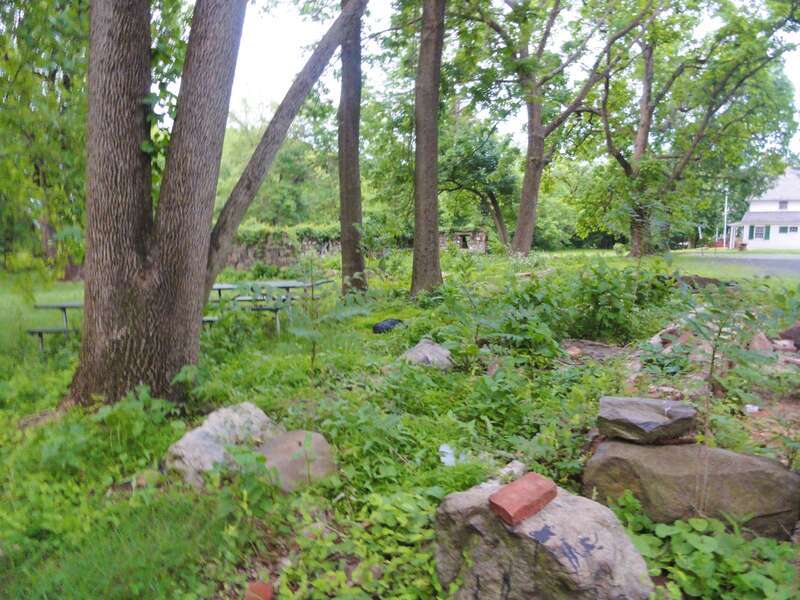 The grounds at the historical Abraham Staat House in South Bound Brook, New Jersey USA March 2012