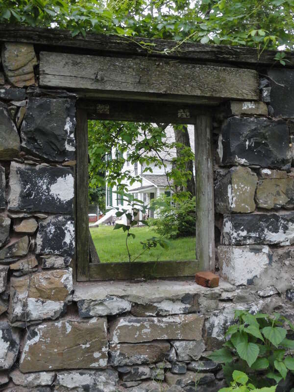 The grounds at the historical Abraham Staat House in South Bound Brook, New Jersey USA March 2012