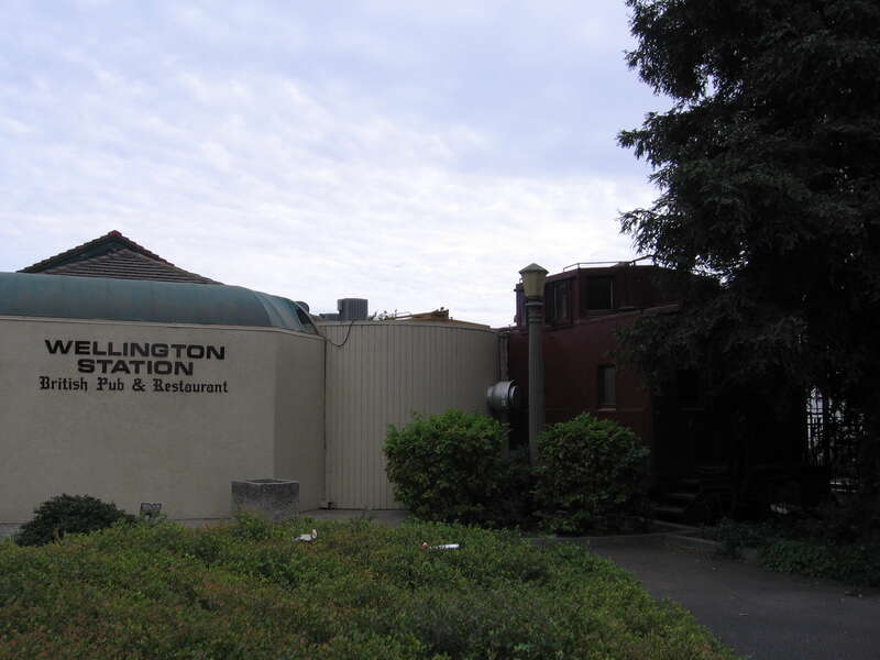 The old Turlock Southern Pacific station in Turlock, California, USA has been turned into &quot;Wellington Station&quot; a British Pub and Railroad themed restaurant.  It is at East Main Street and South Golden State Boulevard.(further info)