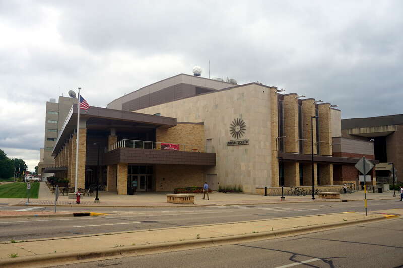Union South on the campus of the University of Wisconsin–Madison in Madison, Wisconsin (United States).