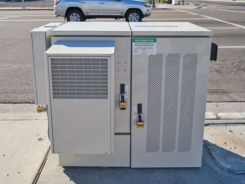 &quot;Information - This is an ACCESS POINT to an area with transmitting antennas. Obey all postings and boundaries beyond this point.&quot;