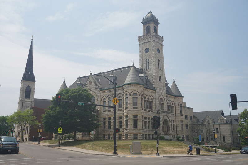 The Old Waukesha County Courthouse in Waukesha, Wisconsin (United States).