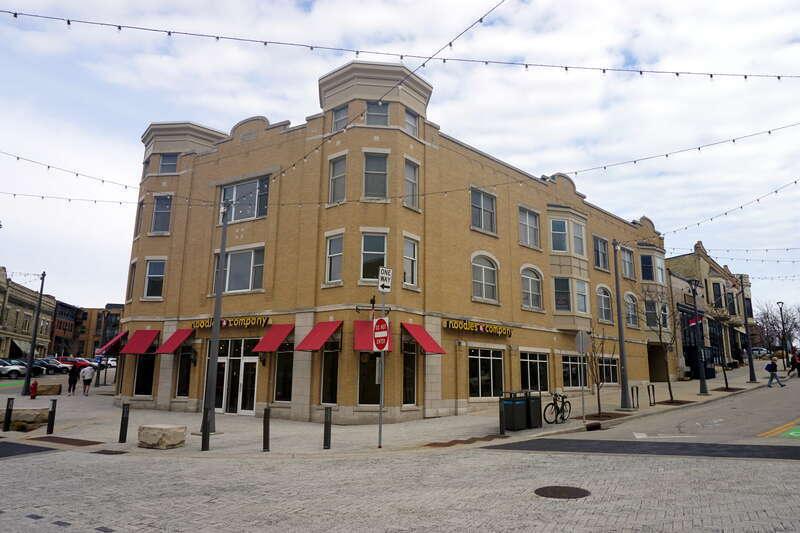 The Lefeber Building (including Noodles &amp;amp; Company) in Wauwatosa, Wisconsin (United States).