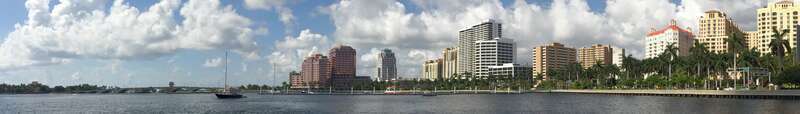 West Palm Beach - Waterfront - Intracoastal Waterway &amp;amp; Downtown Skyline - Panorama