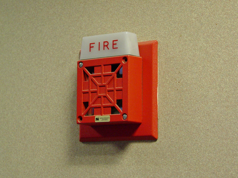 Wheelock 7002T fire alarm horn/strobe at Zane Showker Hall, a building on the campus of James Madison University in Harrisonburg, Virginia.
Alternate version of same photo:
&amp;lt;a