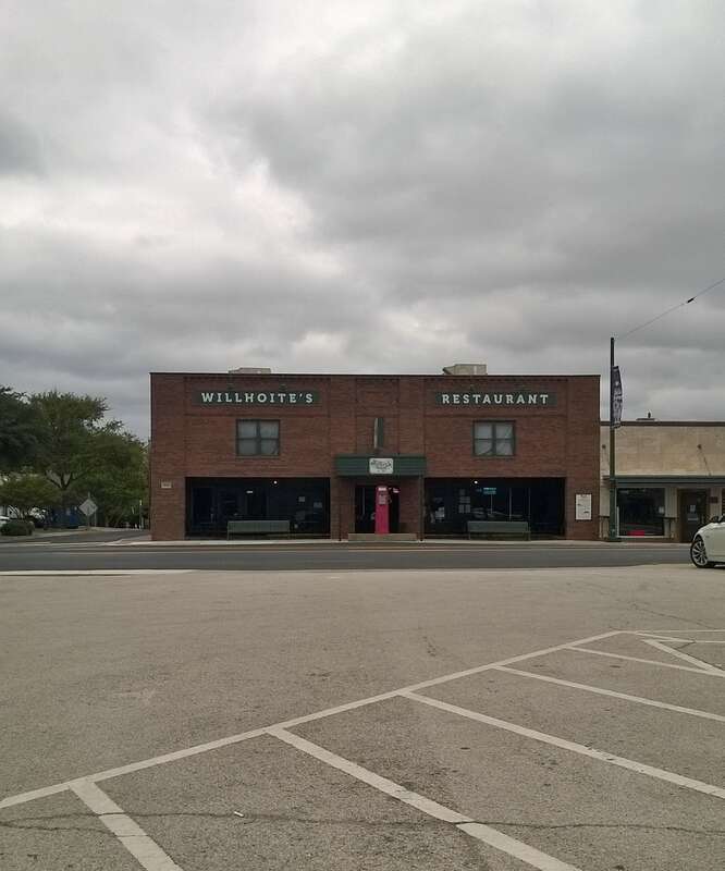 Wilhoites Restaurant. Formerly a Garage.