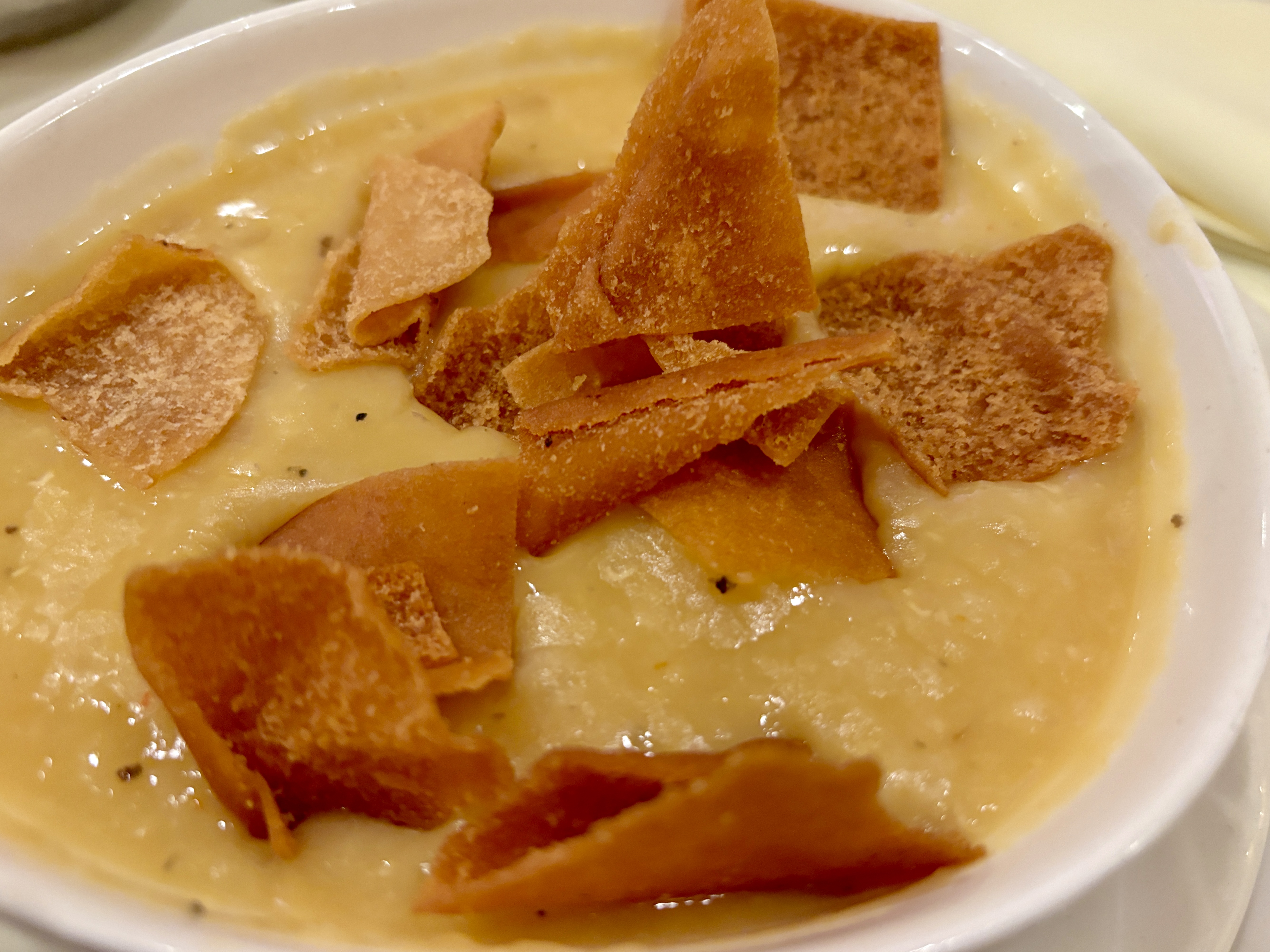 Ոսպով ապուր (Armenian lentil soup) Carousel Restaurant Glendale.