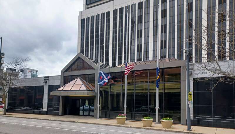 110 West Berry entrance, Fort Wayne, IN