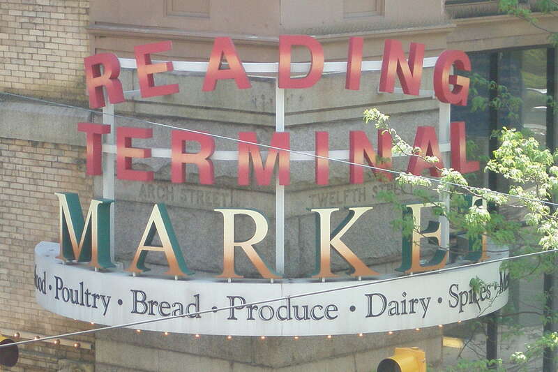 Sign for the Reading Terminal Market