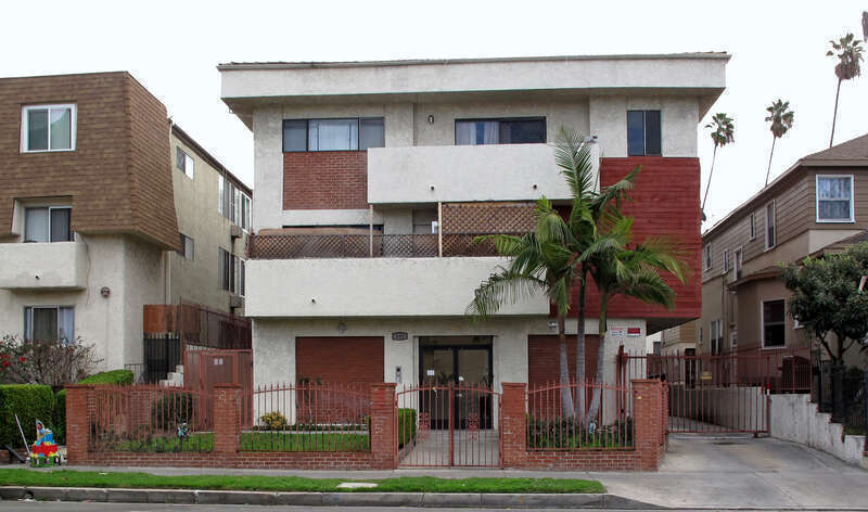 Apartment building at 142 S. Normandie Avenue, Los Angeles.