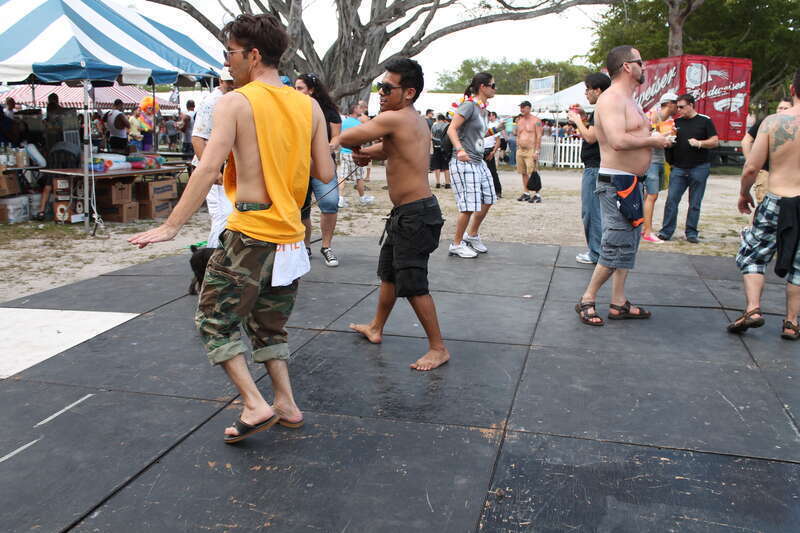 Folks dancing to DJ ____ at Tea Dance Stage at South Florida Pridefest at Holiday Park in Fort Lauderdale, FL on Sunday afternoon, 11 March 2012 by Elvert Barnes Photography

South Florida PrideFest 2012

www.pridesouthflorida.org/