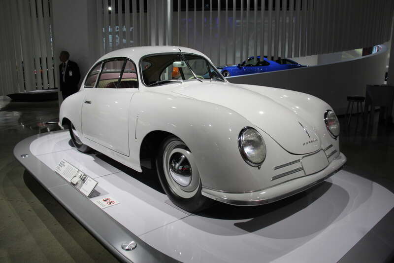 The Porsche 356 was a lightweight luxury sports car built from 1948-65, rear engine and rear wheel drive, available as a hardtop coupe or a cabriolet. It was replaced by the 911 in 1963, but the 356 continued to be built until 1965
The first 356,