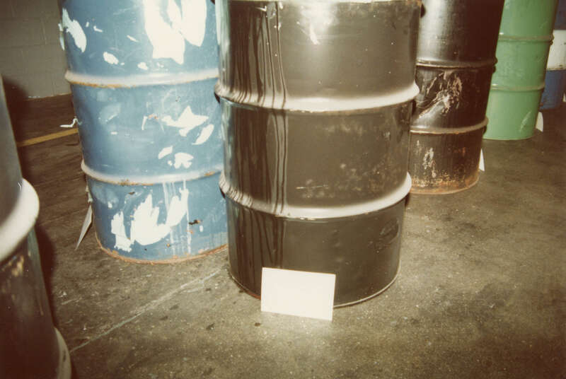 August 1, 1985 - WAKEFIELD, Massachusetts - Hood Industries - Photos of drums taken from Hood Industries to Northeast Solvents in Lawrence, MA - scanned photos from MassDEP Hazardous Waste investigation -