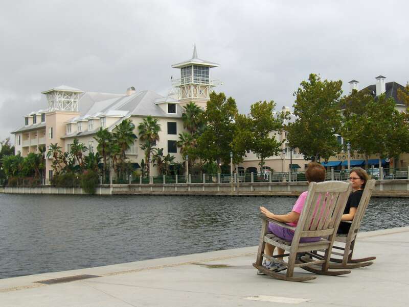 The big building in the background is the Celebration Hotel, designed by Graham Gund.