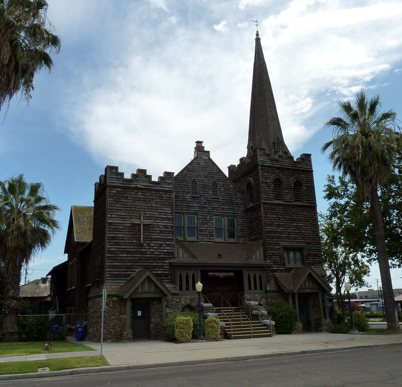 First Congregational Church, Porterville, California, USA.