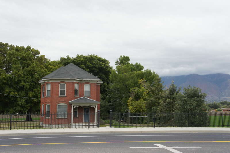 The Albert and Celestine Mabey House, a historic home in South Jordan, Utah, United States.